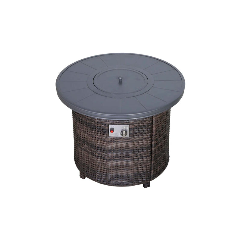 Propane Outdoor Fire Pit Table - Espresso