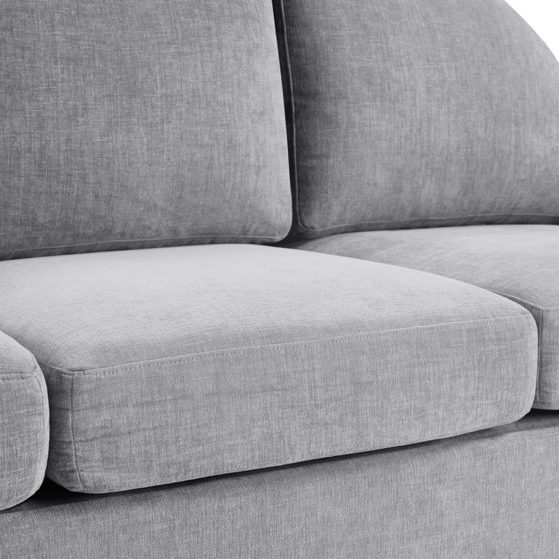 Modern 3 Seater Sofa With Curved Backrest