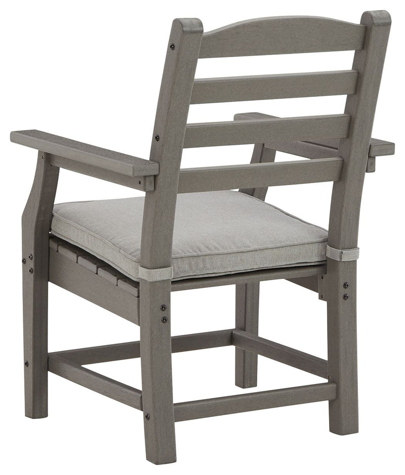Visola - Arm Chair With Cushion (Set of 2) - Gray