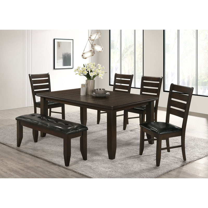 Tufted Upholstered Dining Bench - Brown
