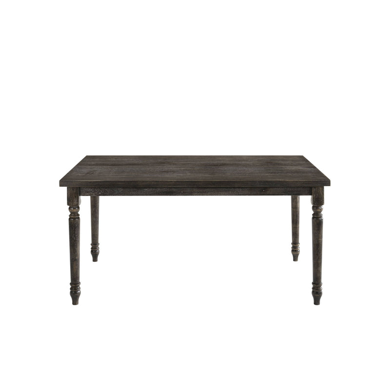 Claudia II - Weathered 7 Pieces Dining Room Set - Gray