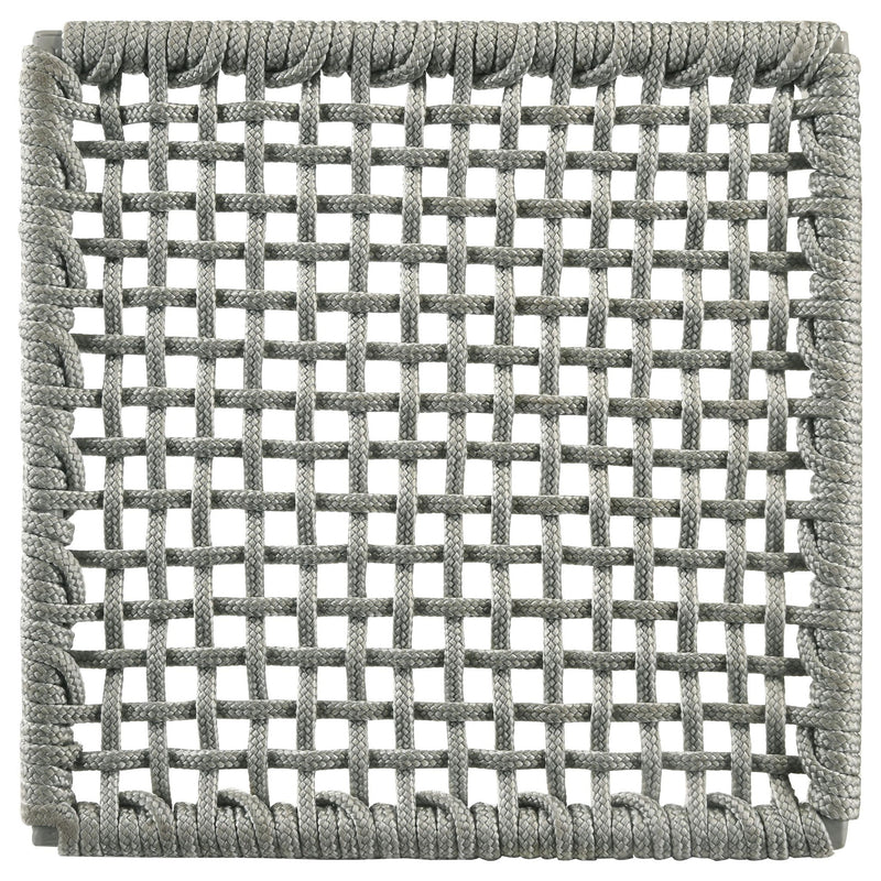 Nakia Woven Rope Counter Chair with Cushion Grey (Set of 2)