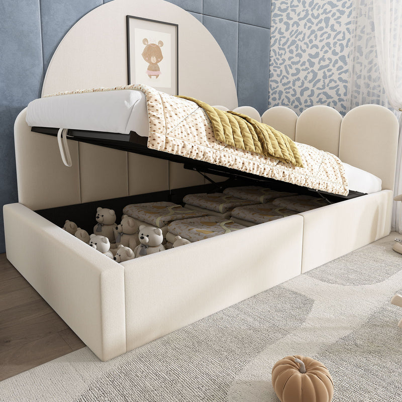 Upholstered Daybed With Hydraulic Storage