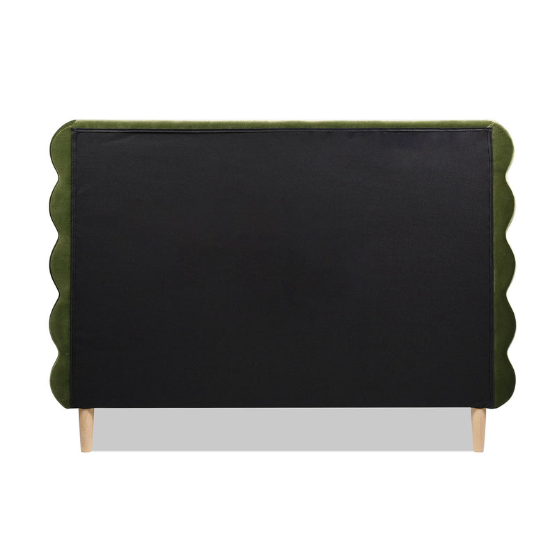 Stockholm - Modern Wavy Headboard Platform Bed