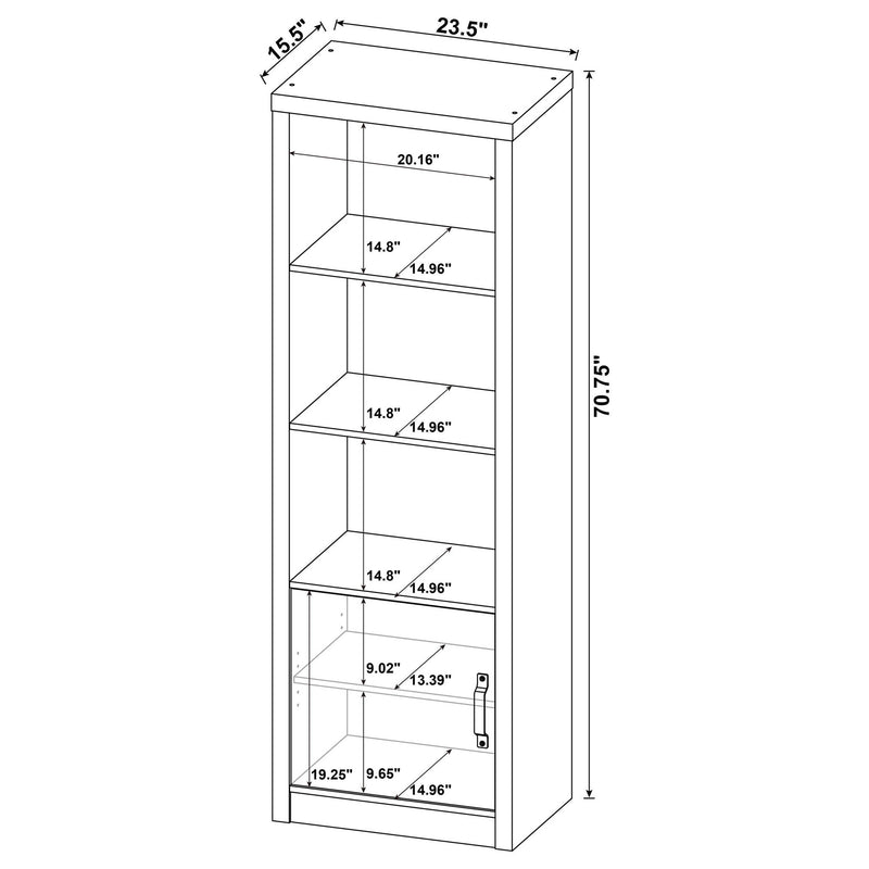 Conifer - 3 Piece TV Entertainment Center With Storage - Gray
