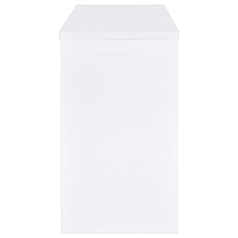 Topanga Engineered Wood Freestanding Home Bar White