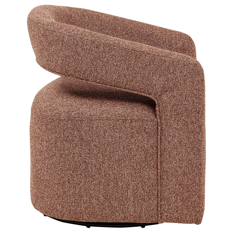 Brillia - Swivel Accent Chair - Burgundy
