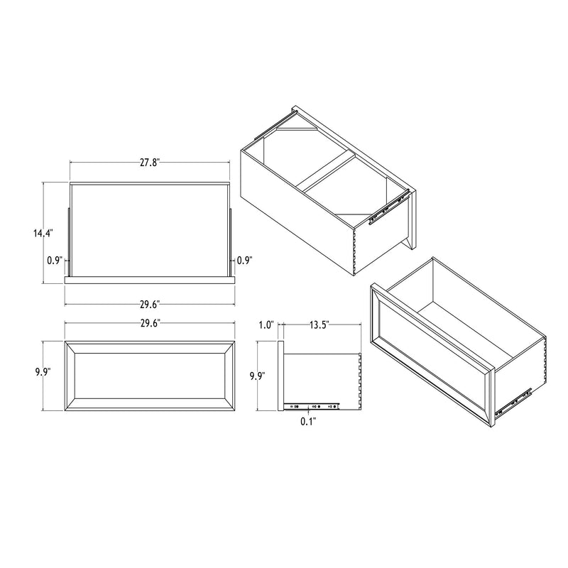 Melissa - 5 Piece Storage Bedroom Set With Padded Headboard
