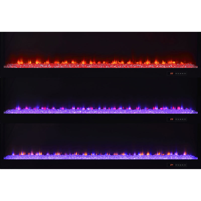 TV Stand Fireplace Console With Bluetooth Speaker