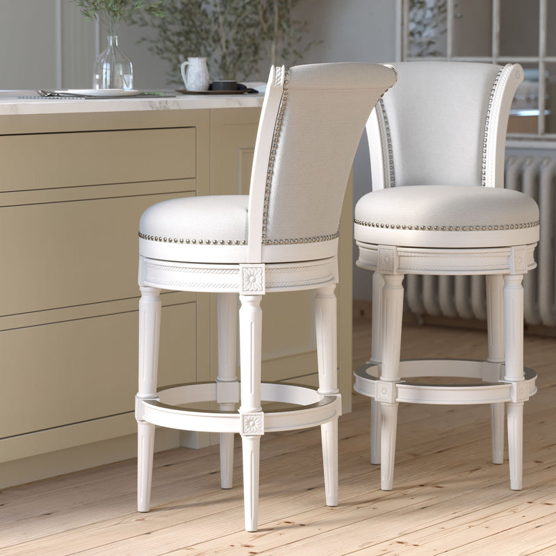 Swivel Barstool With High-Back