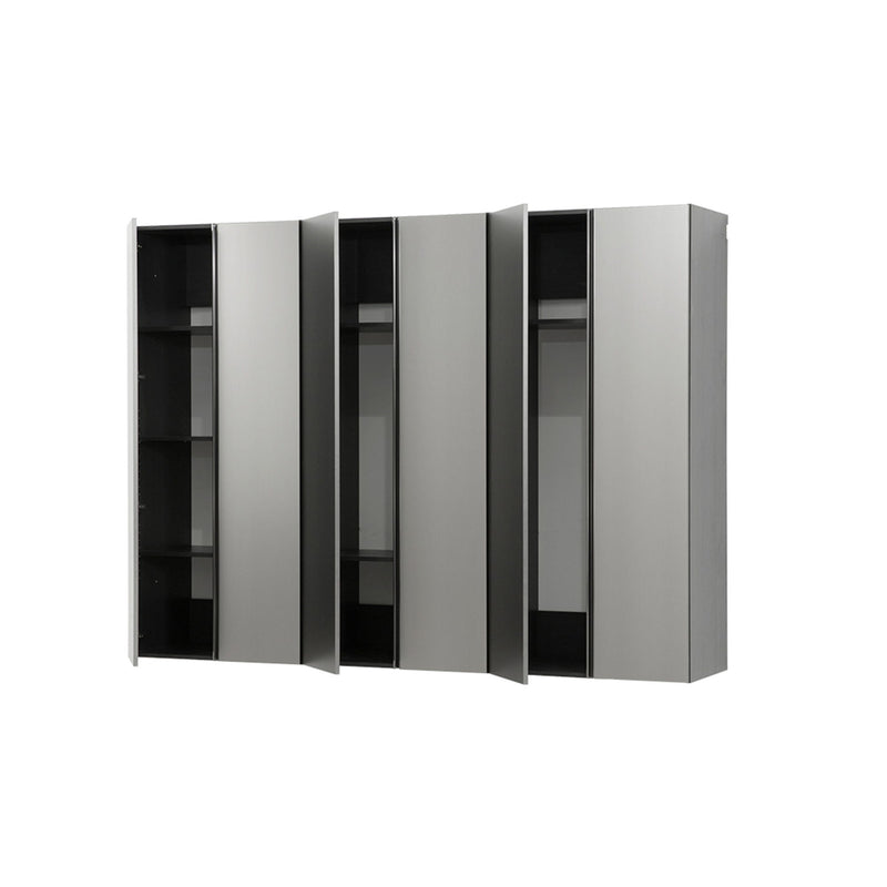 Nova Series - Garage Cabinet Set D, 3 Piece, Soft Closing, Wall Mounted - Metallic Gray