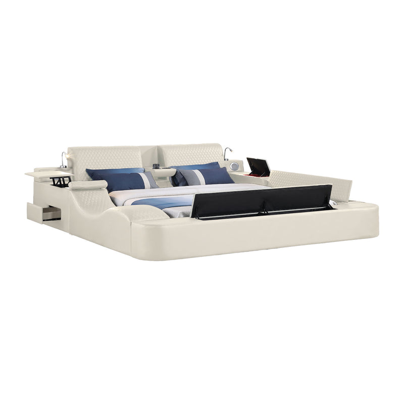 Zoya - Smart Multifunctional Bed, Built In Bluetooth Speakers, USB Charging
