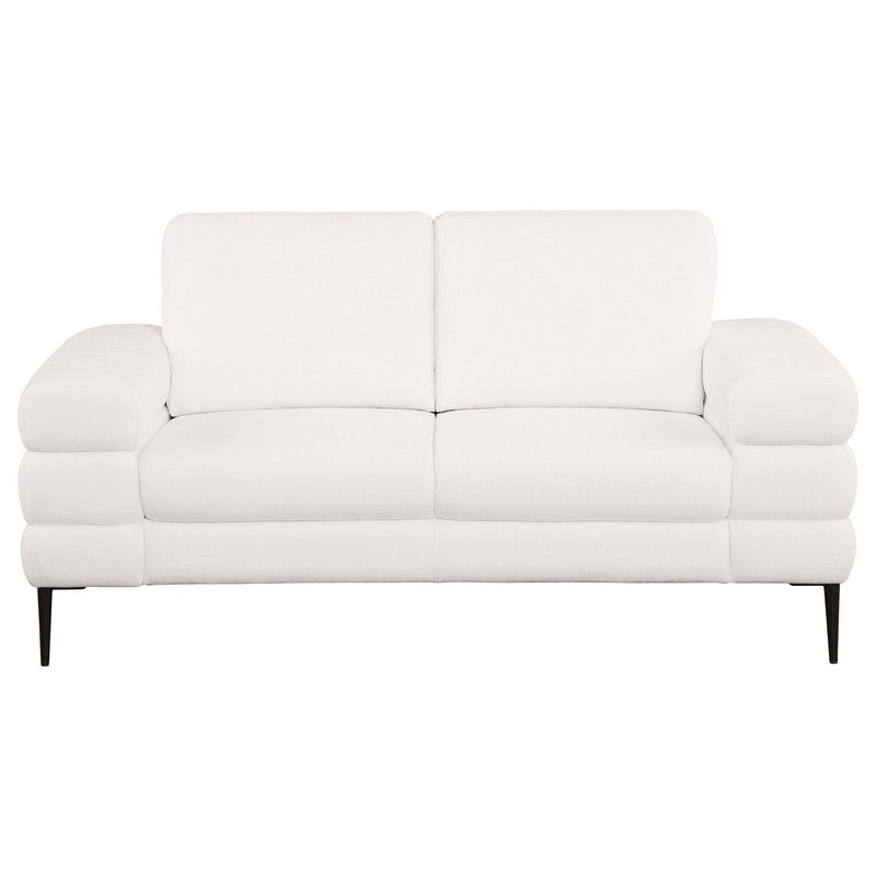 Jessel 3-piece Chenille Upholstered Sofa Set Ivory
