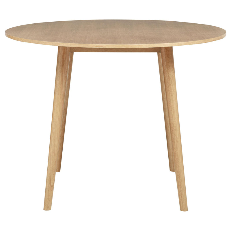 Andrews 5-piece Round Counter Dining Set Light Ash and Black