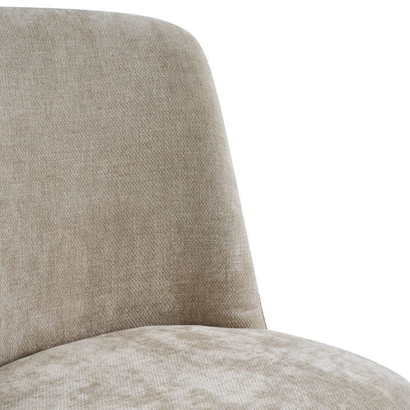 Indoor Upholstered Dining Chair (Set of 2) With Sturdy Frame - Oatmeal