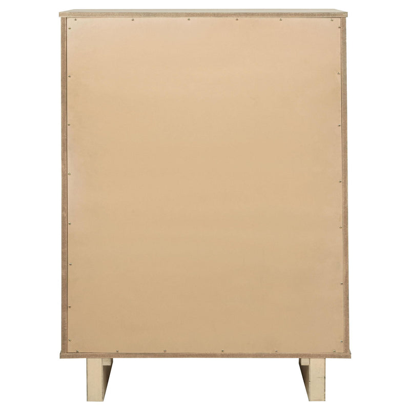 Kailani 5-drawer Bedroom Chest of Drawers Beige Oak