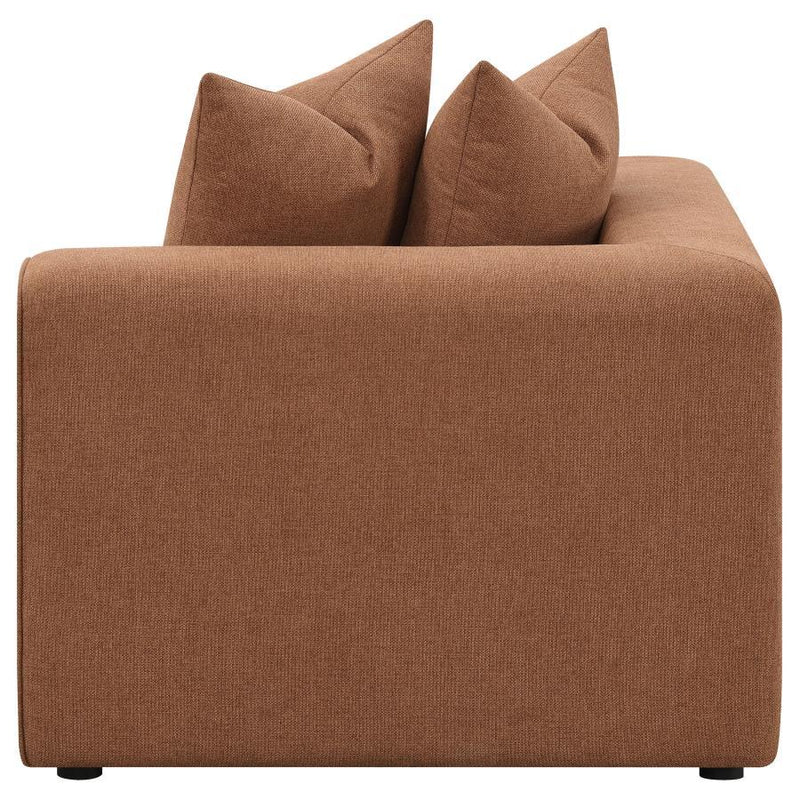 Jennifer - Upholstered Corner Chair - Terracotta