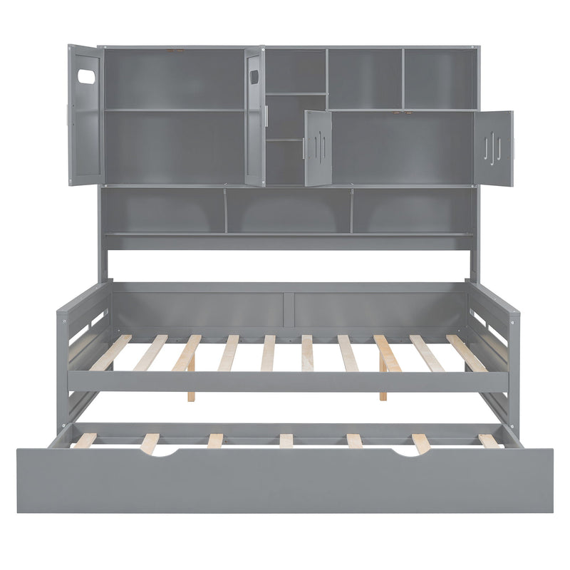 Daybed & All-In-One Cabinet And Shelf