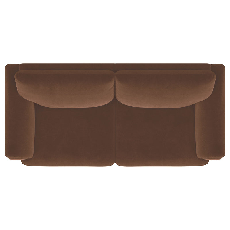Dania - Sofa With Tufted Arms - Rust
