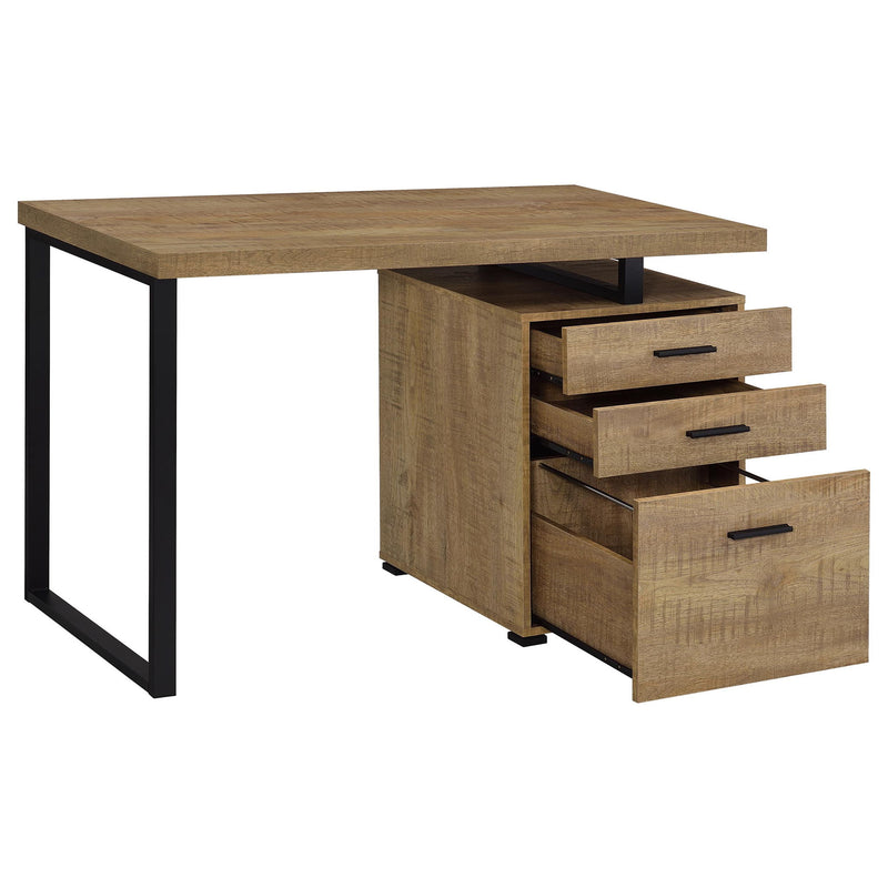 Trowbridge - 3 Drawer Office Desk - Mango Color