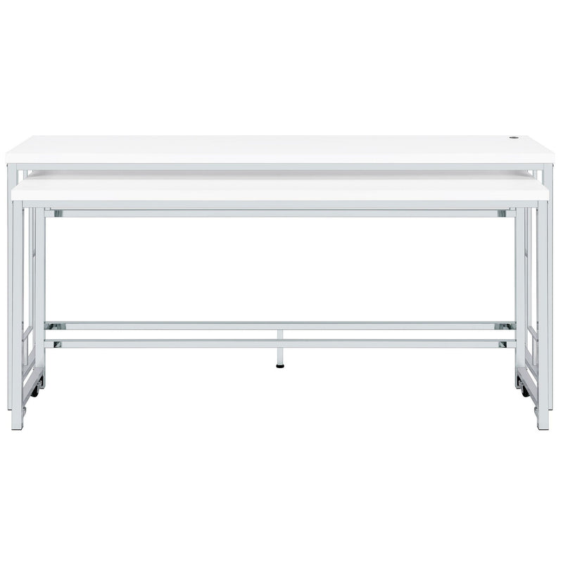 Jackson 5-piece Multipurpose Counter Height Table Set White