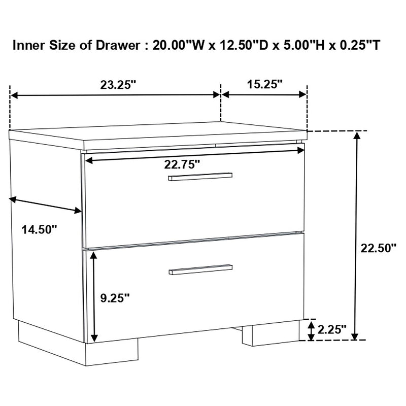 Jeremaine 4-piece Queen Bedroom Set White