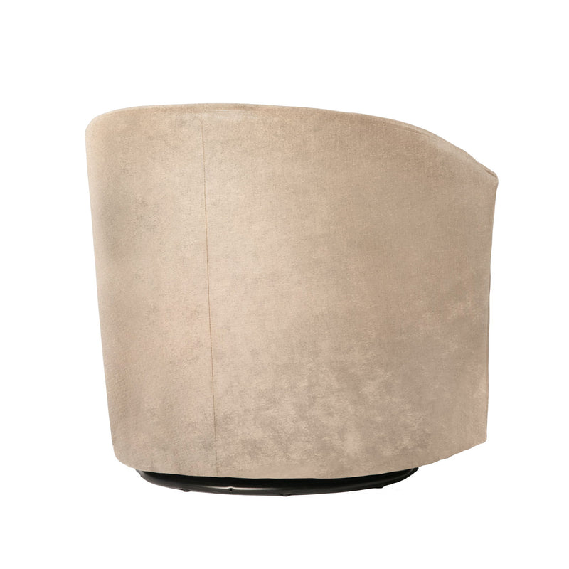 Eden - Swivel Chair With Upholstery And Hardwood Frame
