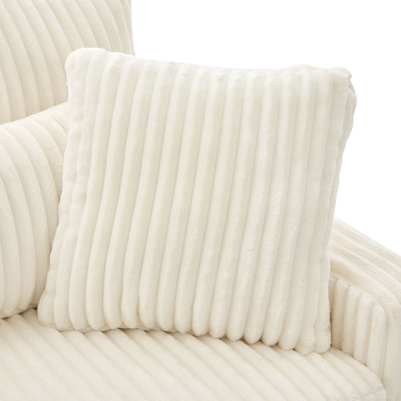 Modern Loveseat Sofa With 4 Pillows