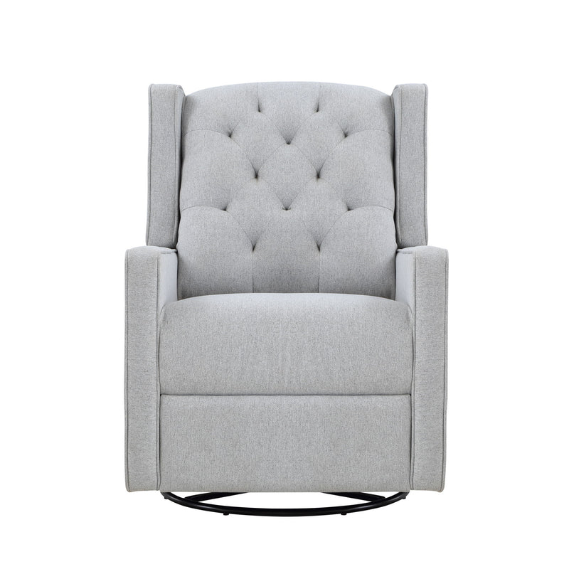 Milah - Gliding Swivel Recliner Tufted Brushed - Natural