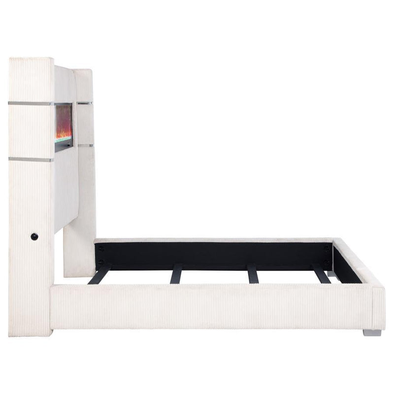 Tisdall - Upholstered Fireplace Bed