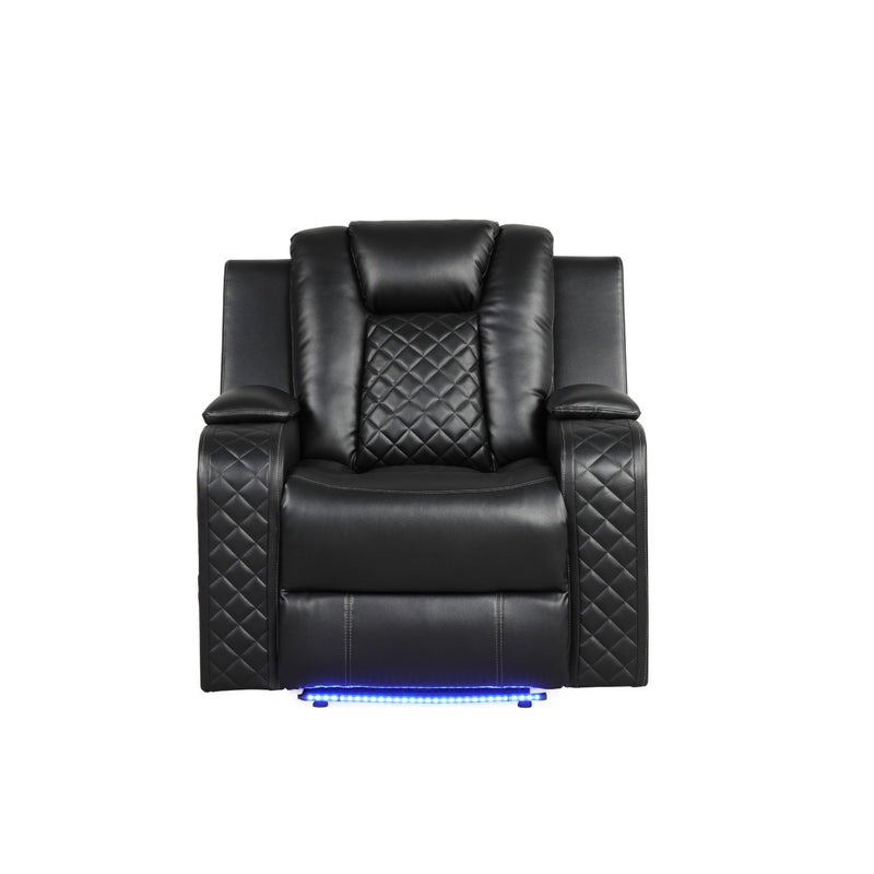 Benz - LED & Power Recliner With Adjustable Headrests And Ambient LED Lighting