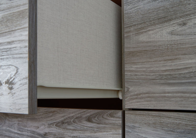 Bronyan - Two Drawer Night Stand - Dark Gray