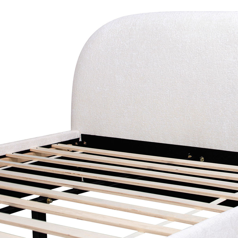 Archie Puffy Grounded - Upholstered Platform Bed
