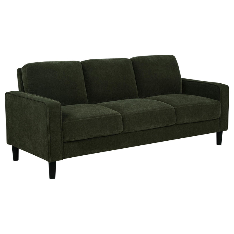 Ruth 2-piece Fabric Upholstered Track Arm Sofa Matcha Green