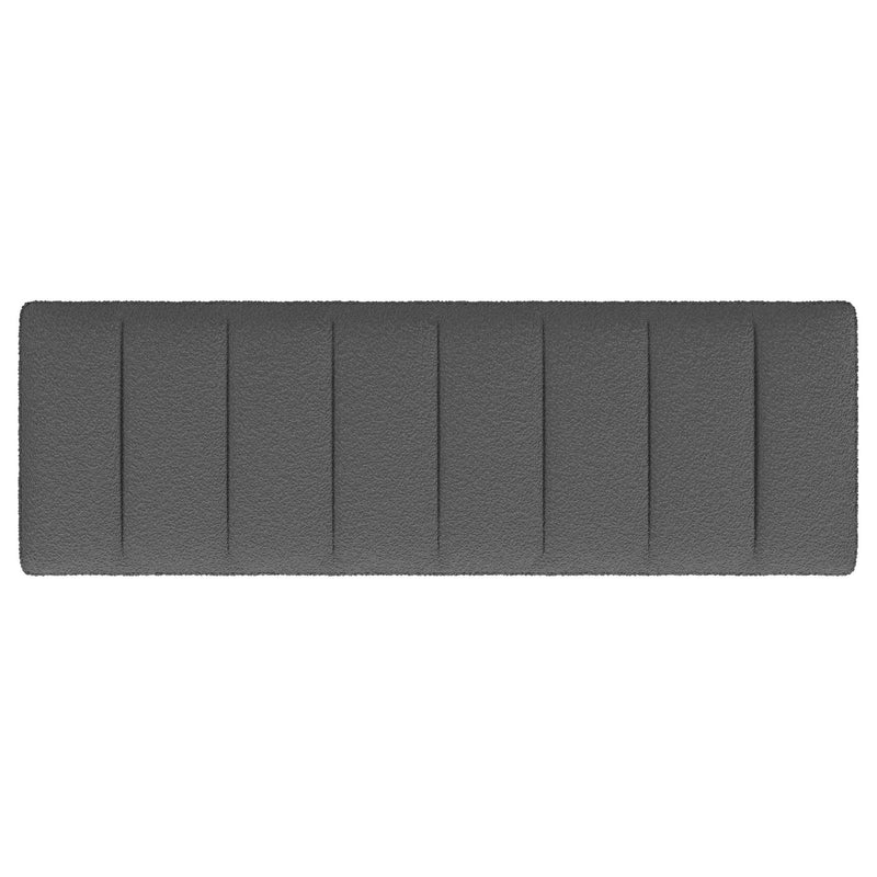 Mesa Boucle Upholstered Tufted Accent Bench Charcoal
