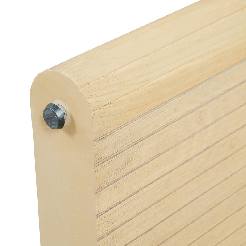 5 Piece Indoor Dining Set With Fluted Table & Chairs - Khaki / Light Oak / Natural