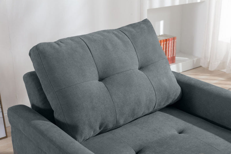 Hannah - Convertible Armchair - Dark Gray