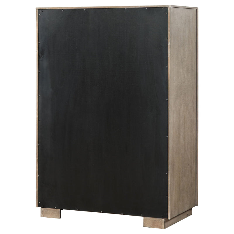 Prescott - 5 Drawer Bedroom Chest With Mitered Trim - Taupe
