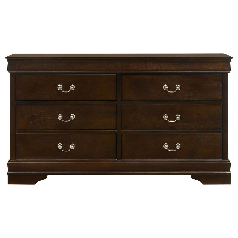 Louis Philippe 4-piece Full Bedroom Set Cappuccino