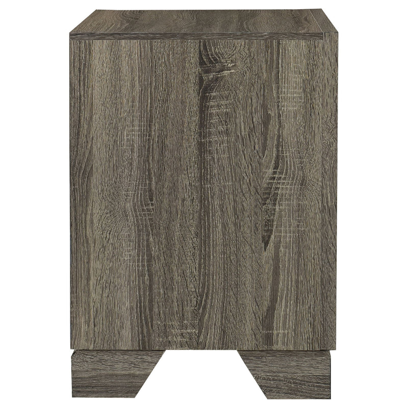 Funston - 2 Drawer Nightstand - Brown Oak