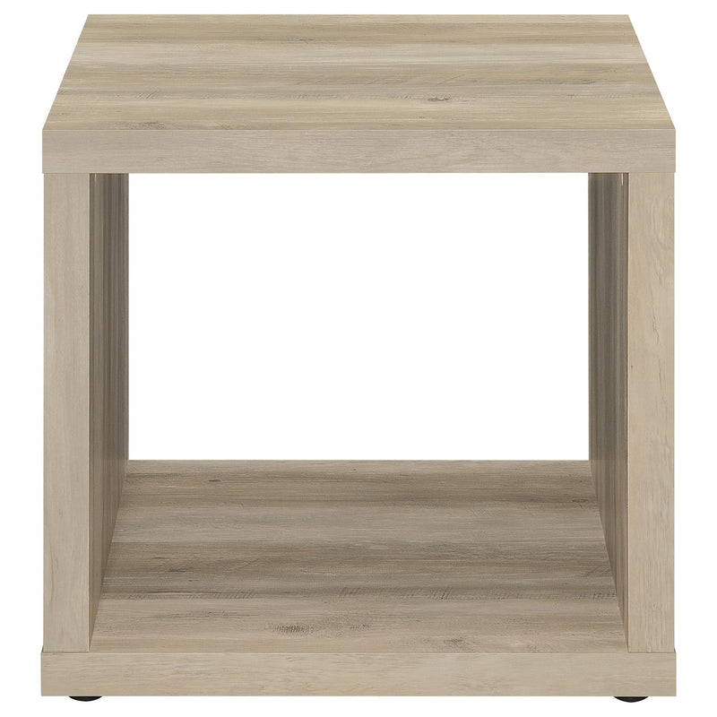 Frisco 2-piece Coffee and End Table Set Distressed Pine