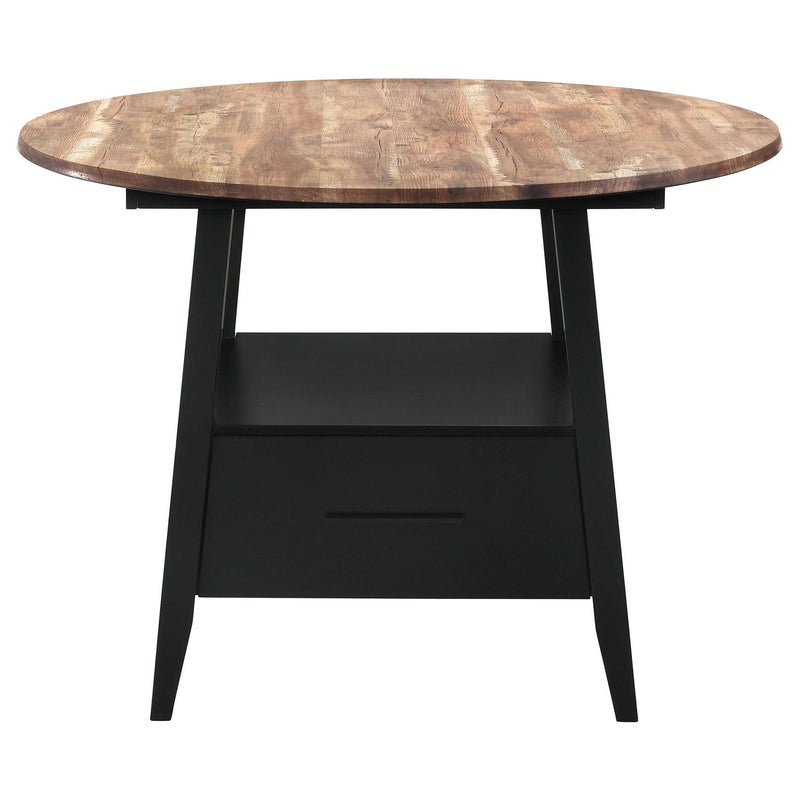 Gibson Round 50-inch Counter Height Dining Table Yukon Oak