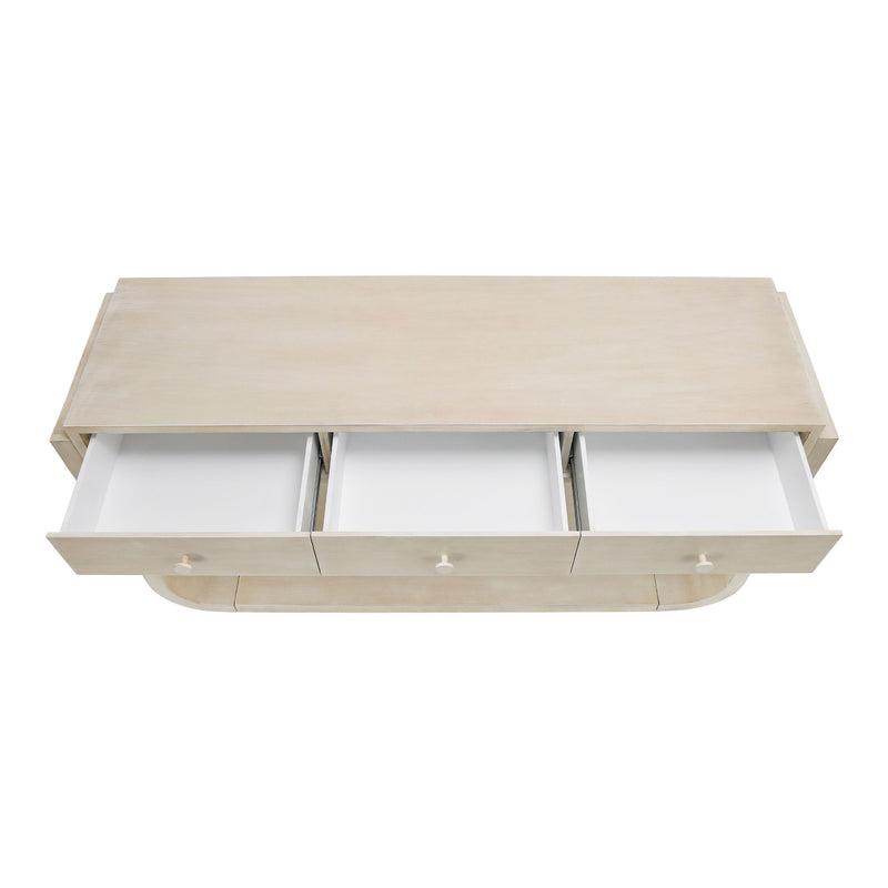 Console Table With 3 Drawers, Display Shelf