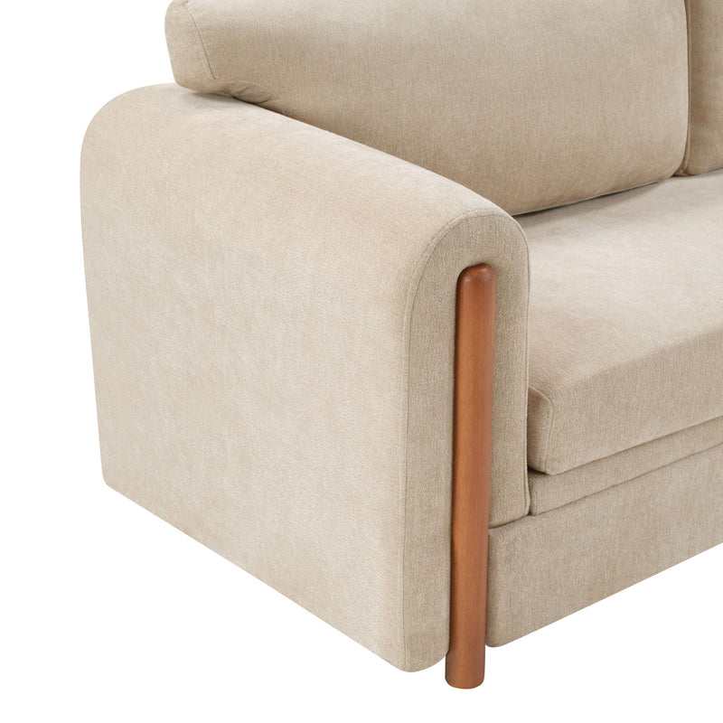 Modern 3 Seater Upholstered Couch Sofa For Living Room