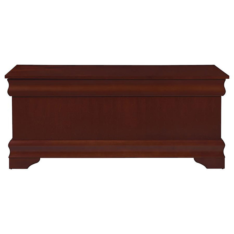 Chest With Curved Moldings And Bracket Feet - Brown