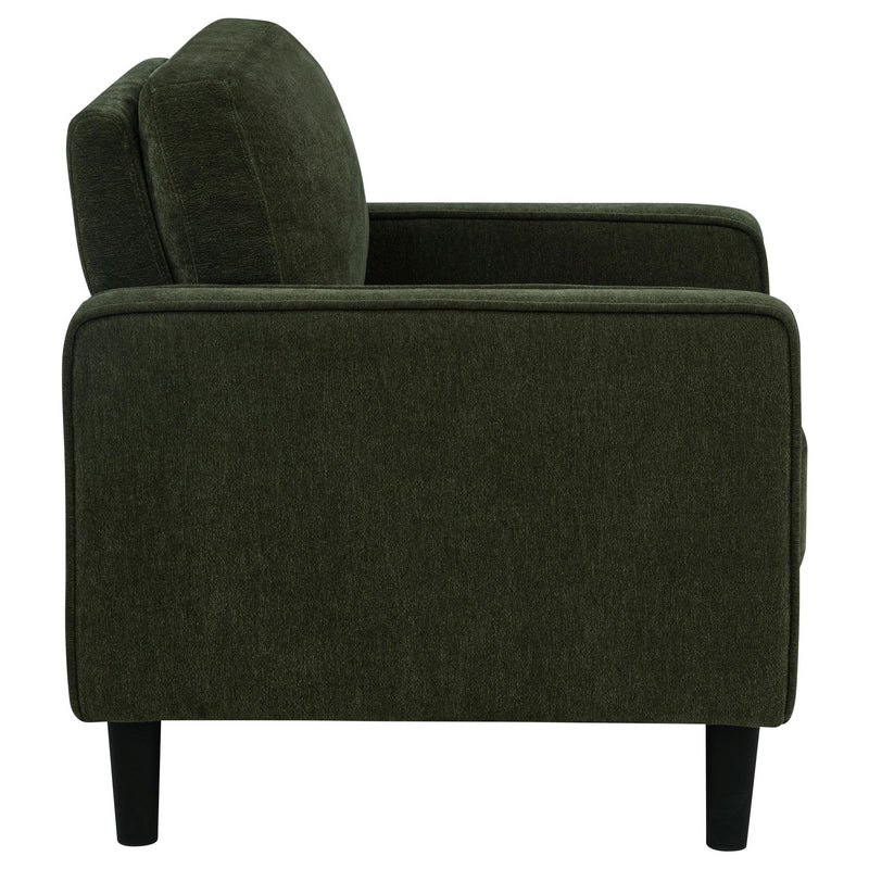 Ruth 3-piece Fabric Upholstered Track Arm Sofa Matcha Green