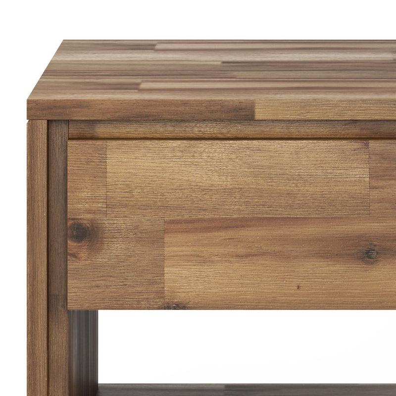 Lowry - End Table - Distressed Golden Wheat
