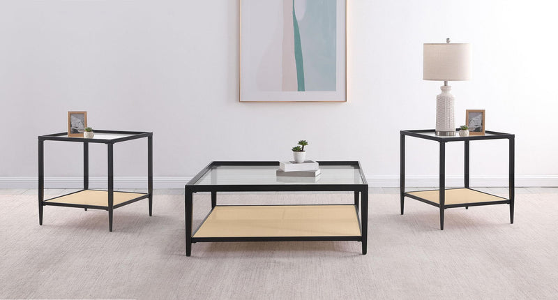Amherst 3-piece Coffee and End Table Set Black