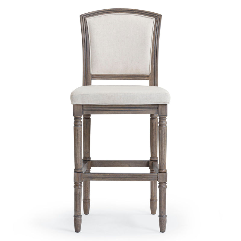Stool With Upholstered Seat And Back