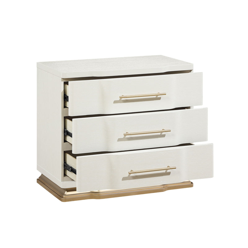 Lexington - 3 Drawer Nightstand - Beige